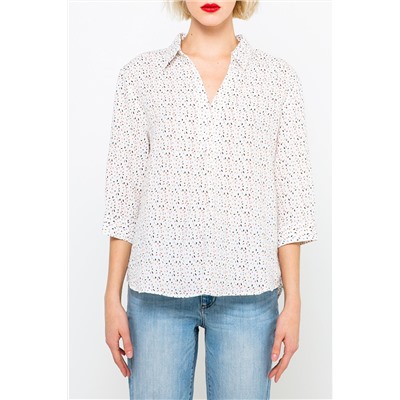 Blusa Blanco y rosa