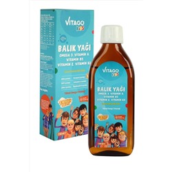 Vitago kids Fish oil Omega-3, vitamin D3, vitamin A, vitamin E, vitamin K2