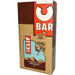 Clif Bar, Energy Bar, Chocolate Brownie, 12 Bars, 2.4 oz (68 g) Each
