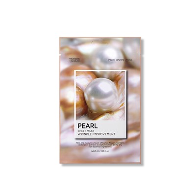 TENZERO PEARL SHEET MASK Тканевая маска для лица с экстрактом жемчуга 25мл