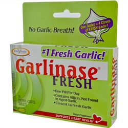 Enzymatic Therapy, Пищевая добавка Garlinase Fresh, 30 таблеток с энтеросолюбильным покрытием