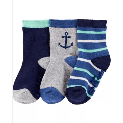 3-Pack Anchor Socks