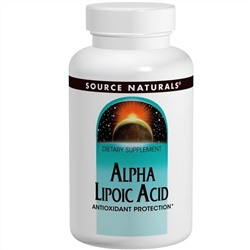 Source Naturals, Альфа-липоевая кислота, ограниченный выпуск, 300 мг, 60 таблеток