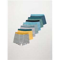 PACK OF 7 PLAIN AND PRINTED BOXERS