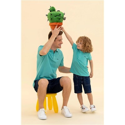 Erkek Çocuk Mint Yeşili Basic Polo Yaka Tişört