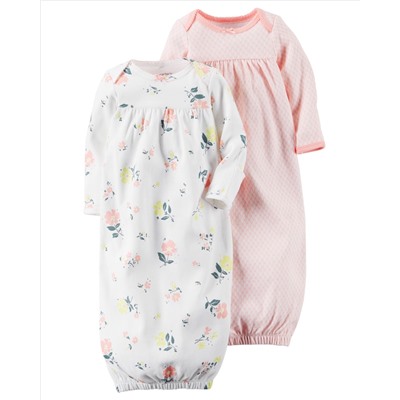 2-Pack Babysoft Sleeper Gowns