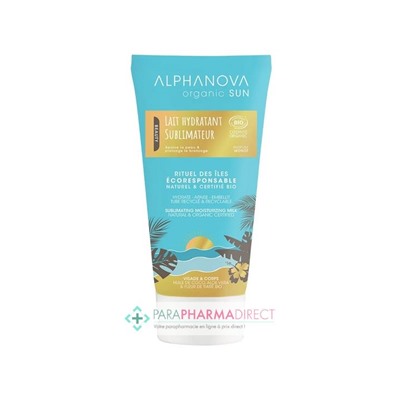 Alphanova Sun Lait Hydratant Sublimateur Parfum Monoï BIO 150 ml