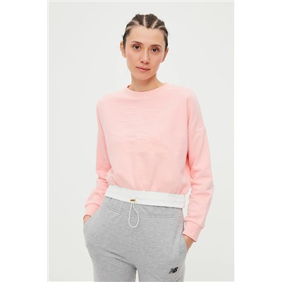 New Balance Kadın Sweatshirt Wnc3023-pnk WNC3023-PNK