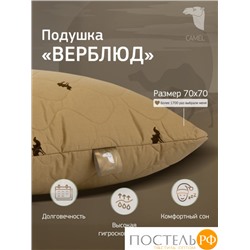 Подушка GOLDEN CAMEL Шерсть верблюжья/тик 40x60 2015, Средняя