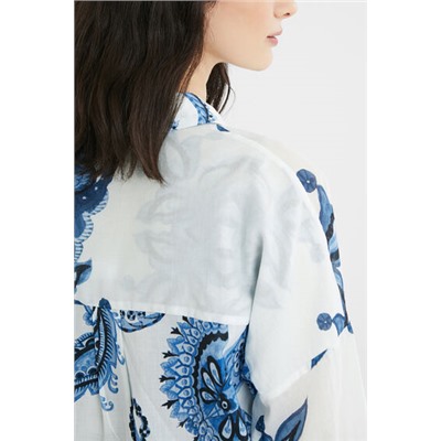 Camisa oversize paisley