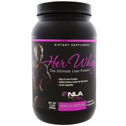 NLA for Her, Сыворотка для нее, высококачественный протеин для сухой мышечной массы, ванильный капкейк, 2 фунта (905 г)