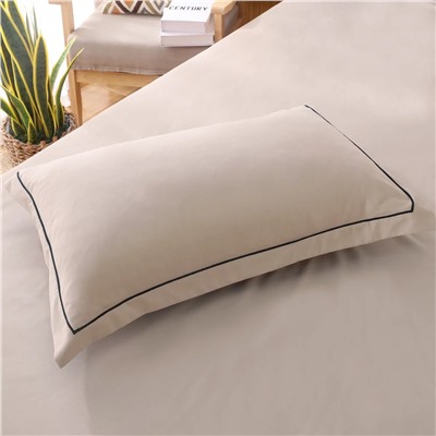 Комплект постельного белья Однотонный Сатин с Одеялом (простынь на резинке) FBR003