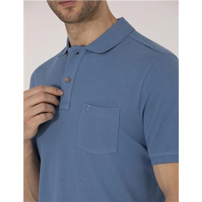 Koyu Mavi Regular Fit Polo Yaka Basic Tişört
