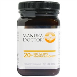 Manuka Doctor, 20+ Биоактивный мед Manuka, 1,1 фунта (500 г)