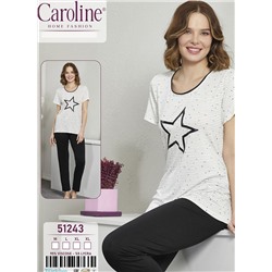 Пижама Комплект с Брюками 2-КА (M+L+XL+XL) Caroline