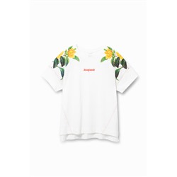 Camiseta floral 100% algodón