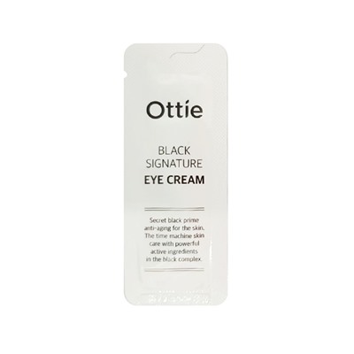 [Sample] Black Signature Eye Cream (10ea), Премиальный крем c муцином черной улитки