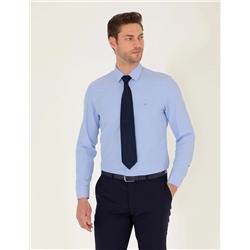 Mavi Slim Fit Uzun Kollu Klasik Gömlek