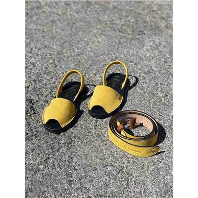 Ab.Zapatos • 3106-8 • AMARILLO+Ab.Zapatos Pelle cinturon (140) Amarillo АКЦИЯ