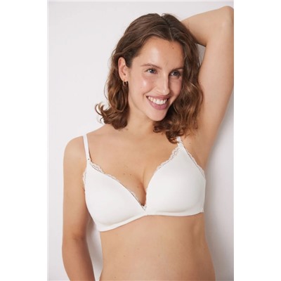 Sujetador CHARMING 'maternity' triangular microfibra blanco