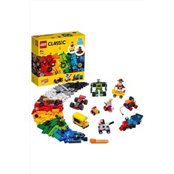 LEGO ® Classic Yapım Parçaları ve Tekerlekler 11014 - Yaratıcı Oyuncak Yapım Seti (653 Parça) T02011014