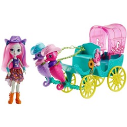 Enchantimals Seahorse Carriage Sandella Seahorse Doll and Playset