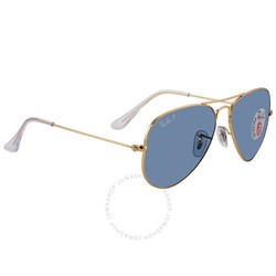 RAY-BAN  Aviator Classic Polarized Blue Unisex Sunglasses