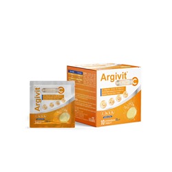 Argivit Effervescent 10 пакетиков, содержащих витамин C, цинк, витамин D и витамин K2 Hekim