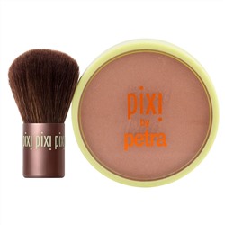 Pixi Beauty, Бронзант для красоты + Кабуки, Тонкий загар, 10,21 г (0,36 унции)