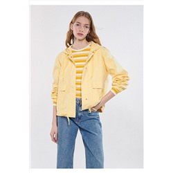Mavi Kapüşonlu Sarı Ceket Regular Fit / Normal Kesim 110775-71206