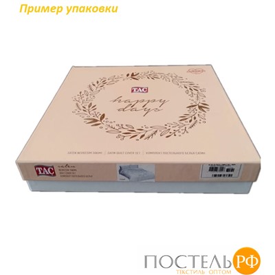 Постельное белье люкс-сатин ALESSA 1,5 сп. желтый коробка +пакет