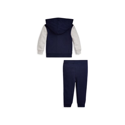 Baby Boy Cotton Terry Hoodie & Pant Set