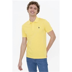 U.S. Polo Assn. Açık Sarı Polo Yaka Cepsiz Erkek Basic T-shirt G081.GL.011.000.135044