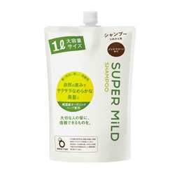 SHISEIDO Шампунь для волос SUPER MILD с ароматом трав, сменная упаковка 1000 мл.