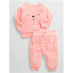 Baby Sherpa Bear Outfit Set