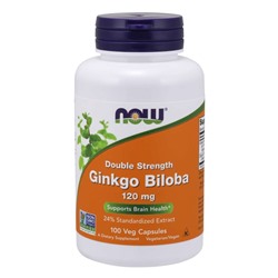 NOW  Гинкго билоба, 60 мг, 240 растительных капсул