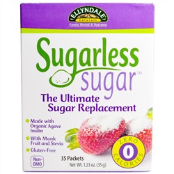 Now Foods, Sugarless Sugar, 35 пакетиков, 35 г (1,23 унция)