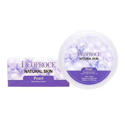 DEOPROCE NATURAL SKIN NOURISHING CREAM PEARL Питательный крем для лица и тела с экстрактом жемчуга 100г