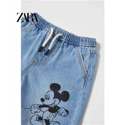 Z*ra  официальный сайт, коллекция 2023 распродажа -50% ‼️ джинсы с прикольным принтом  для мальчиков и девочек от 9 месяцев до 4 лет