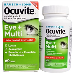 Bausch & Lomb Ocuvite, Глаза + мультивитамин, 60 таблеток