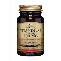Solgar Vitamin B1 thiamin 100 mg 100 Tablet 95070