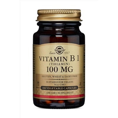 Solgar Vitamin B1 thiamin 100 mg 100 Tablet 95070