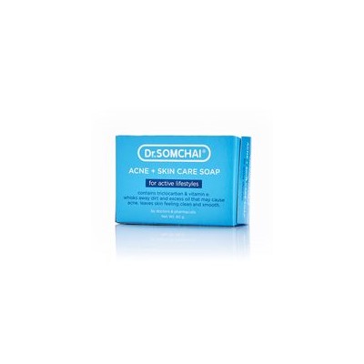 Антибактериальное мыло для лица и тела Dr Somchai 80 гр/Dr Somchai Acne & Skin Care Soap for Active Lifestyles 80 gr