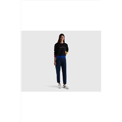 United Colors of Benetton Kadın Mix Benettton Yazılı Crop Sweatshirt 123P3J68D103O-903