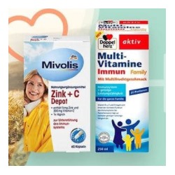 Zink + C Depot Kapseln 60 St., 37 g+Multivitamine Immun Family, 250 ml