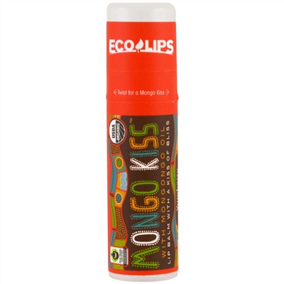 Eco Lips Inc., Губной бальзам Mongo Kiss, восковница красная, 25 унций (7 г)