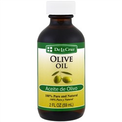 De La Cruz, 100% Pure and Natural Olive Oil, 2 fl oz (59 ml)