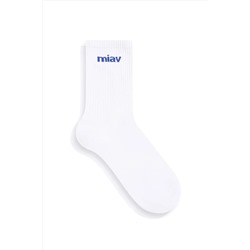 Mavi Miav Beyaz Socket Socks 1912598-620