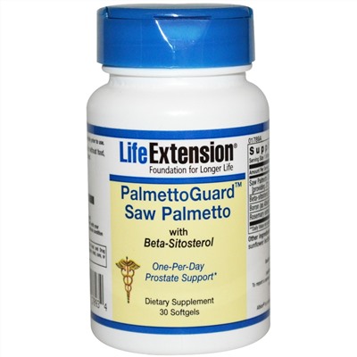Life Extension, PalmettoGuard Пальма сереноа, 30 гелевых капсул