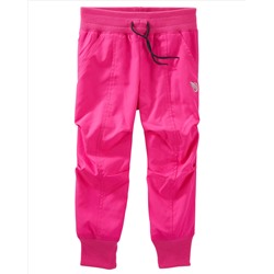 Jersey-Lined Neon Track Pants